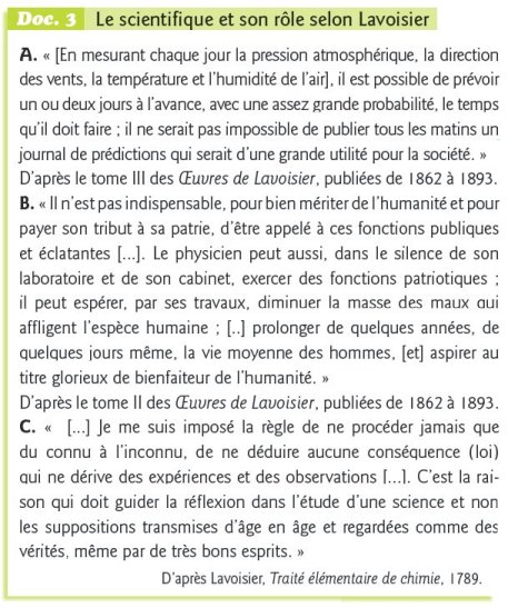 Lavoisier et la science