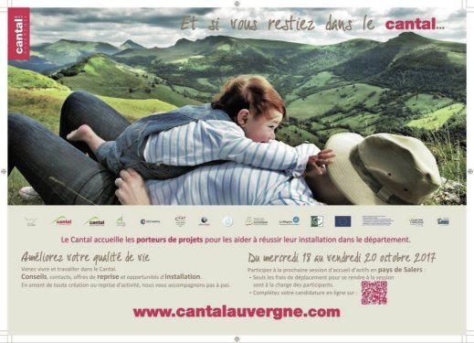 Affiche pour le Cantal